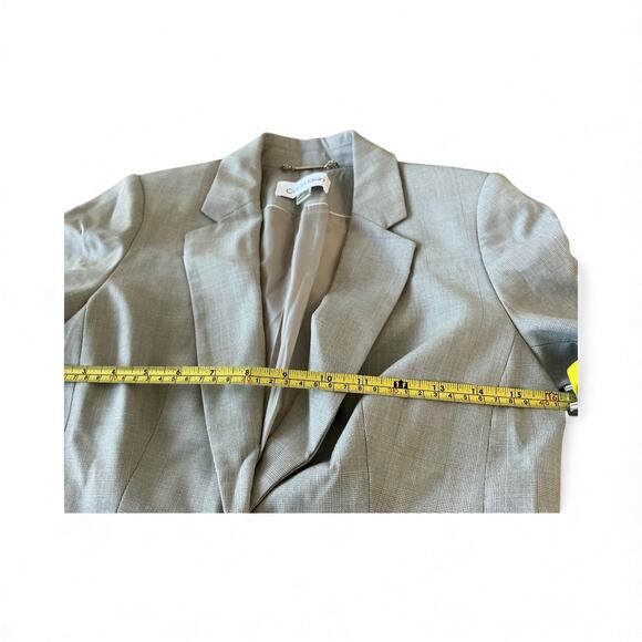 Calvin Klein women's blazer | Light Gray 2P - Picture 2 of 8